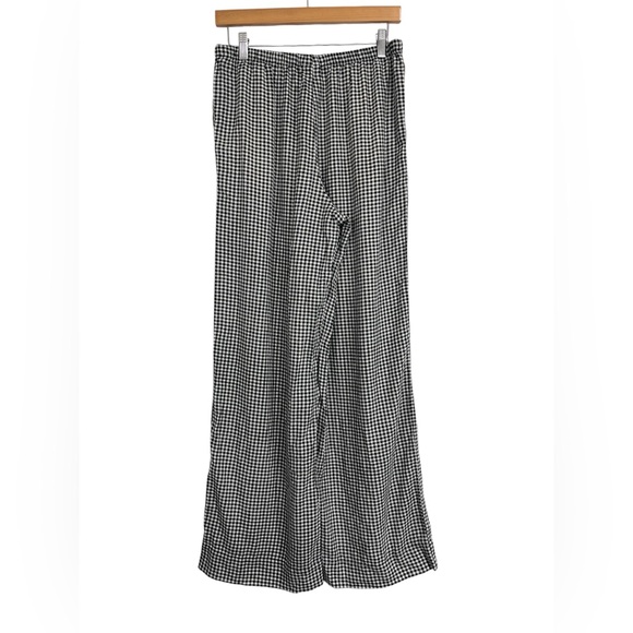 A New Day Black and White Checkered Gingham Pants Wide Leg S - Picture 9 of 9